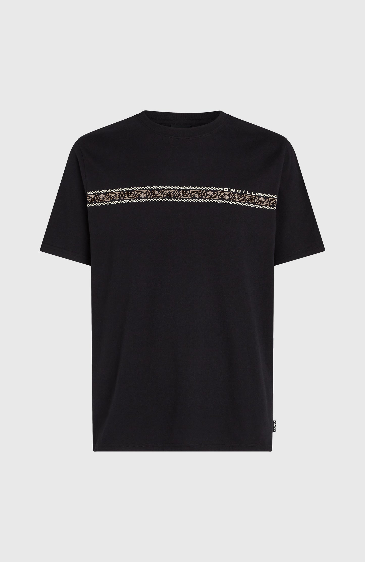 Ikat Stripe T-Shirt Men Black Out