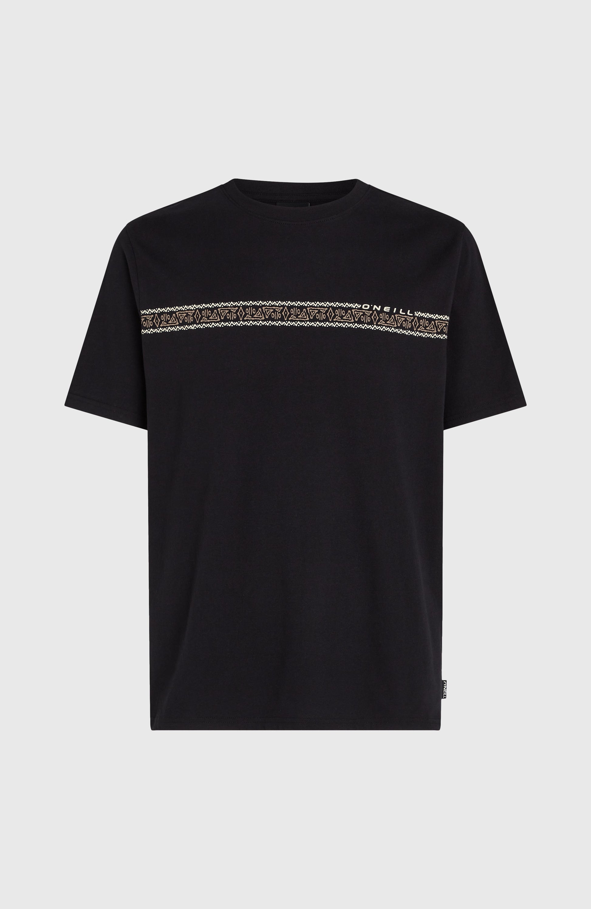 Ikat Stripe T-Shirt Men Black Out