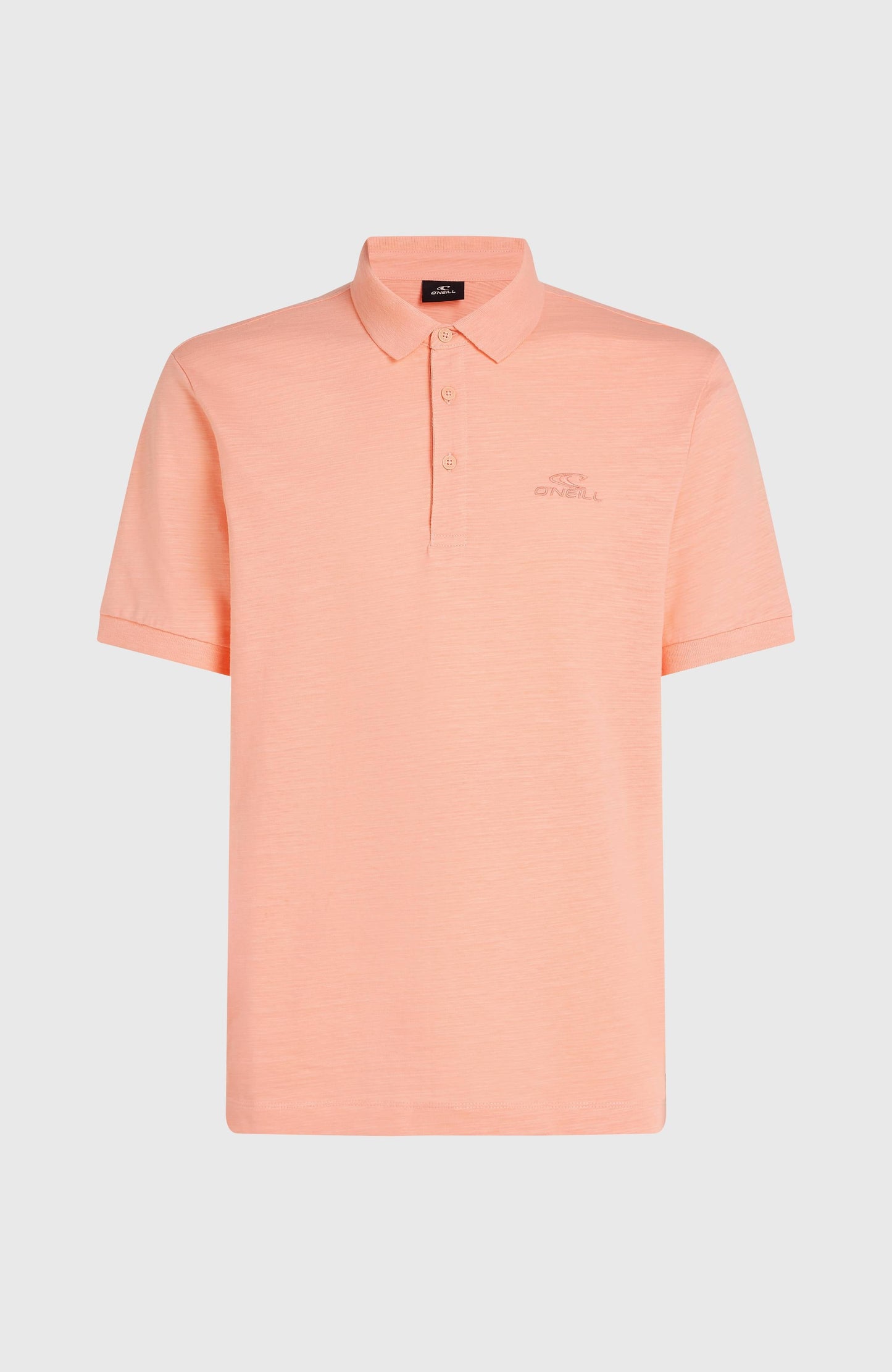 Slub Small Logo Polo Men Coral Pop