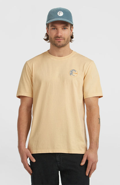 O'Riginals Retro Back-Print T-Shirt Men Macaron