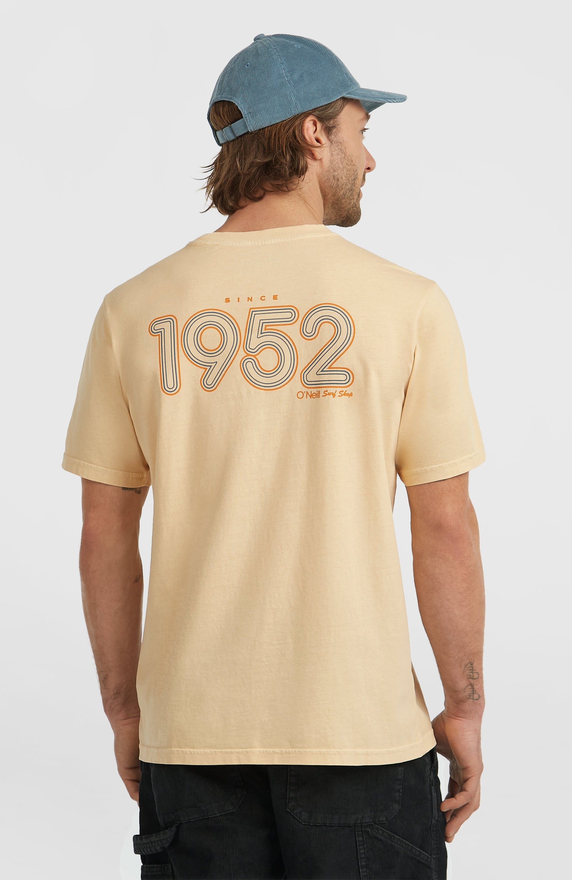 O'Riginals Retro Back-Print T-Shirt Men Macaron