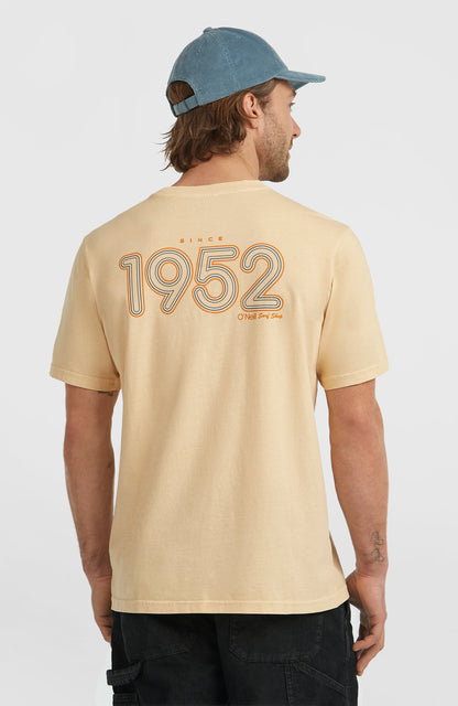 O'Riginals Retro Back-Print T-Shirt Men Macaron