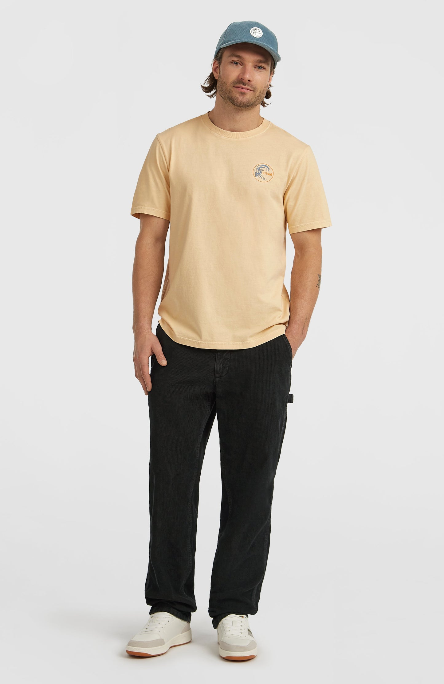 O'Riginals Retro Back-Print T-Shirt Men Macaron