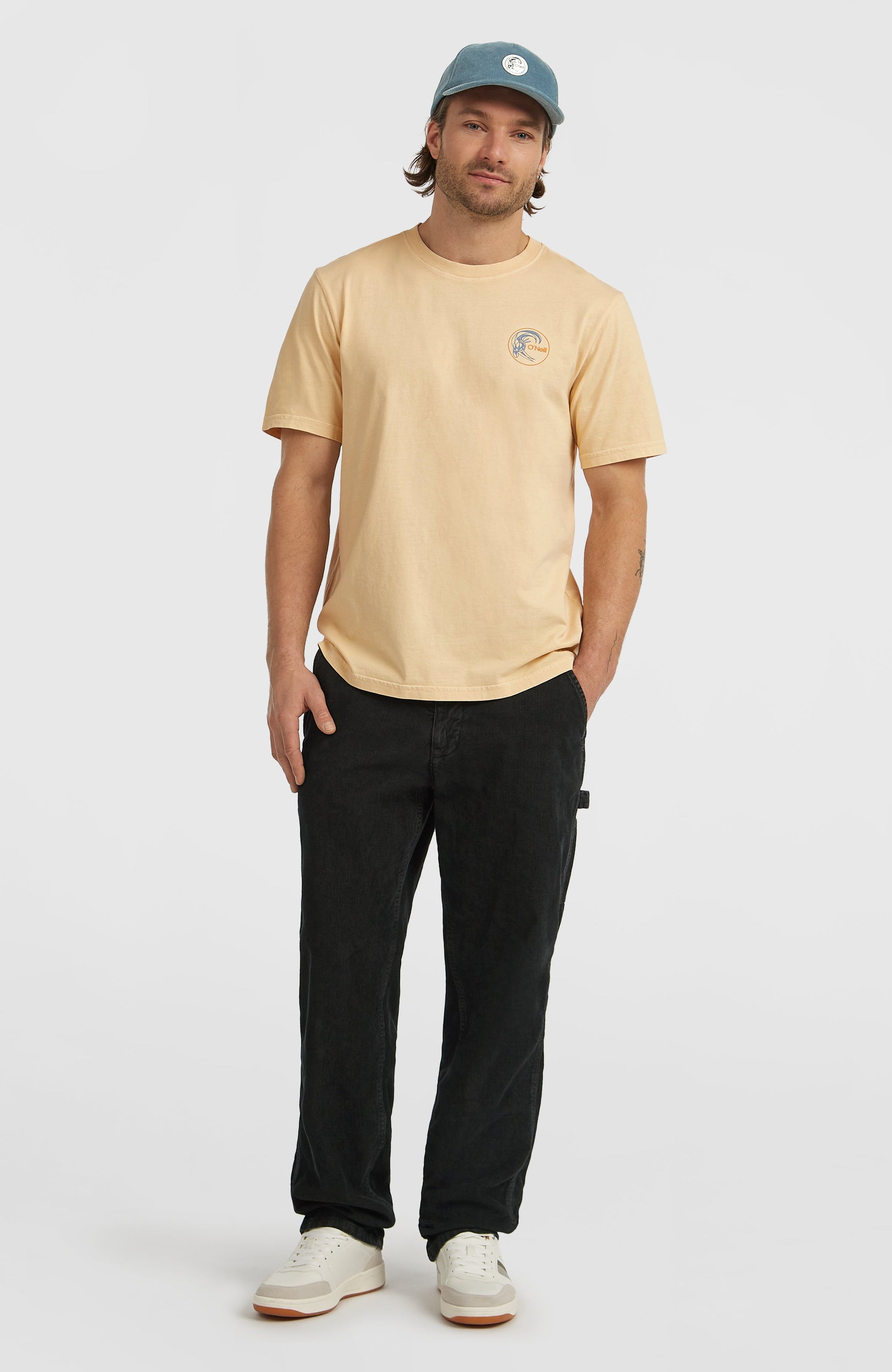 O'Riginals Retro Back-Print T-Shirt Men Macaron