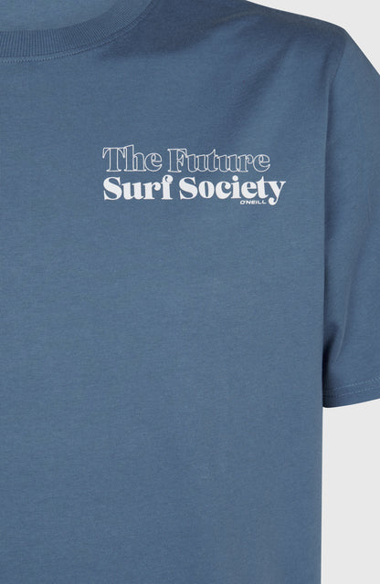 Future Surf Society T-Shirt Men Copen Blue