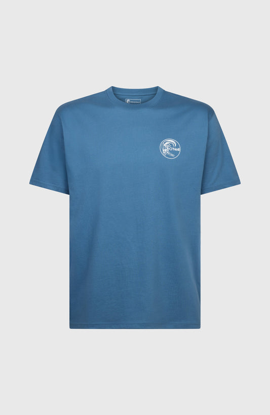 O'Riginals Chest Print T-Shirt Men Copen Blue