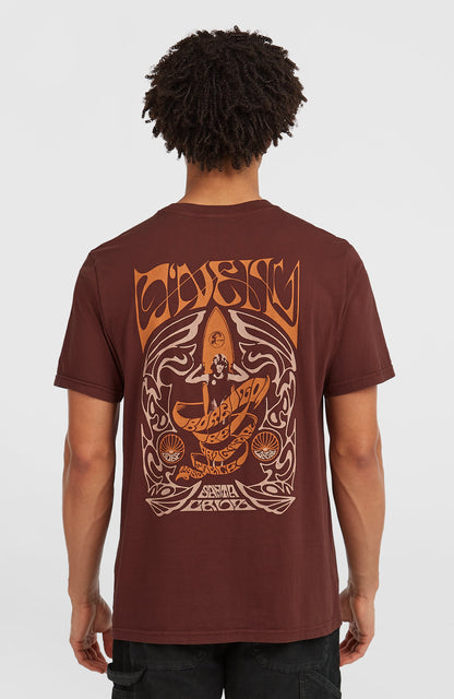 O'Riginals Retro Back-Print T-Shirt Men Hazel Spice