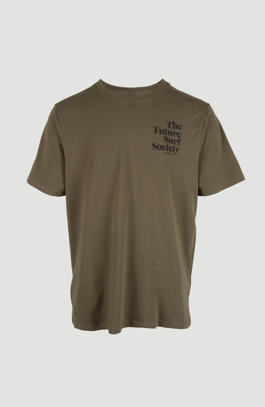 Future Surf Society T-Shirt Men Forest Night