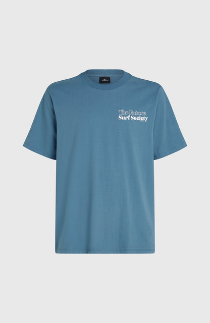 Future Surf Society T-Shirt Men Mozart Blue