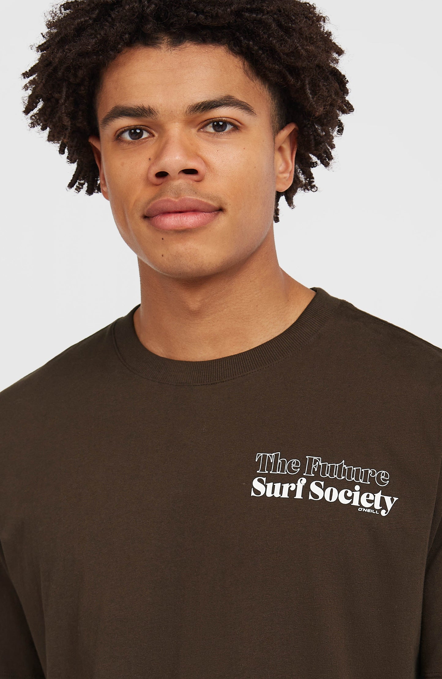 Future Surf Society T-Shirt Men Coffee Bean