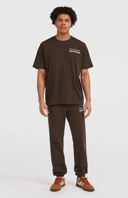 Future Surf Society T-Shirt Men Coffee Bean