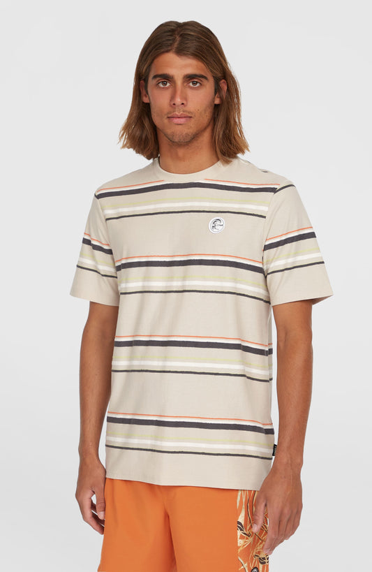O'Riginals Stripe T-Shirt Men Beige Originals Retro Stripe