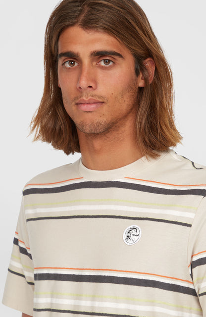 O'Riginals Stripe T-Shirt Men Beige Originals Retro Stripe