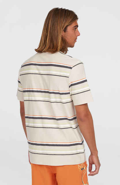 O'Riginals Stripe T-Shirt Men Beige Originals Retro Stripe