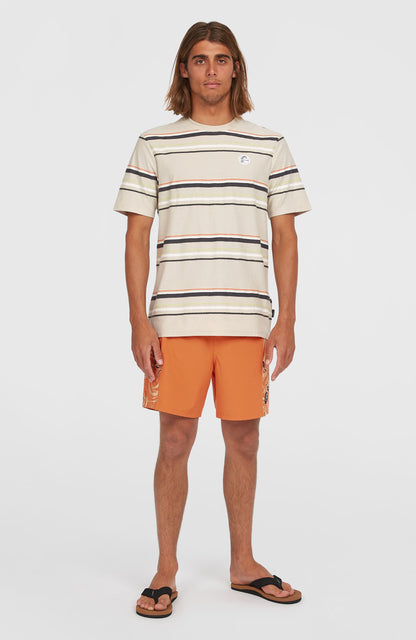 O'Riginals Stripe T-Shirt Men Beige Originals Retro Stripe