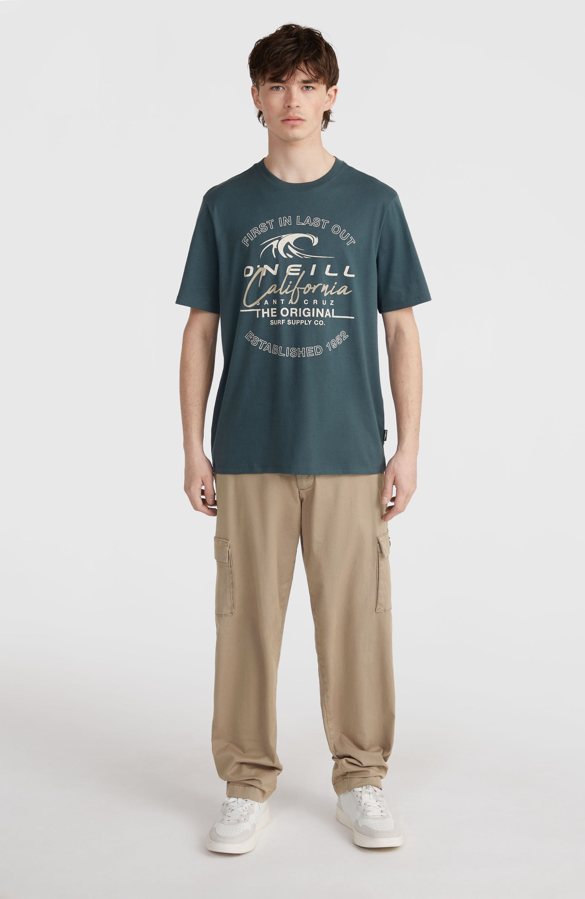 Cali Wave T-Shirt Men Alma Steel