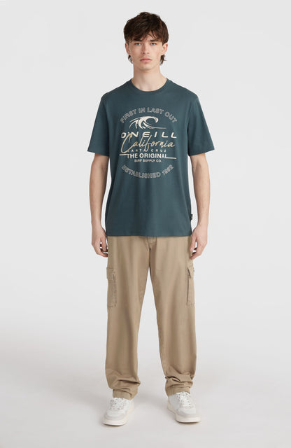 Cali Wave T-Shirt Men Alma Steel