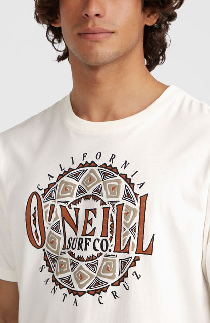 Ikat Graphic T-Shirt Men Snow White