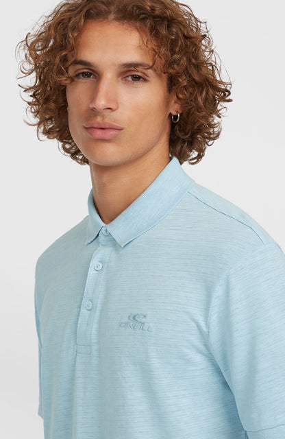 Slub Small Logo Polo Men Morning Glory