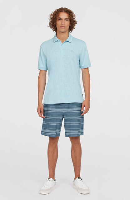 Slub Small Logo Polo Men Morning Glory