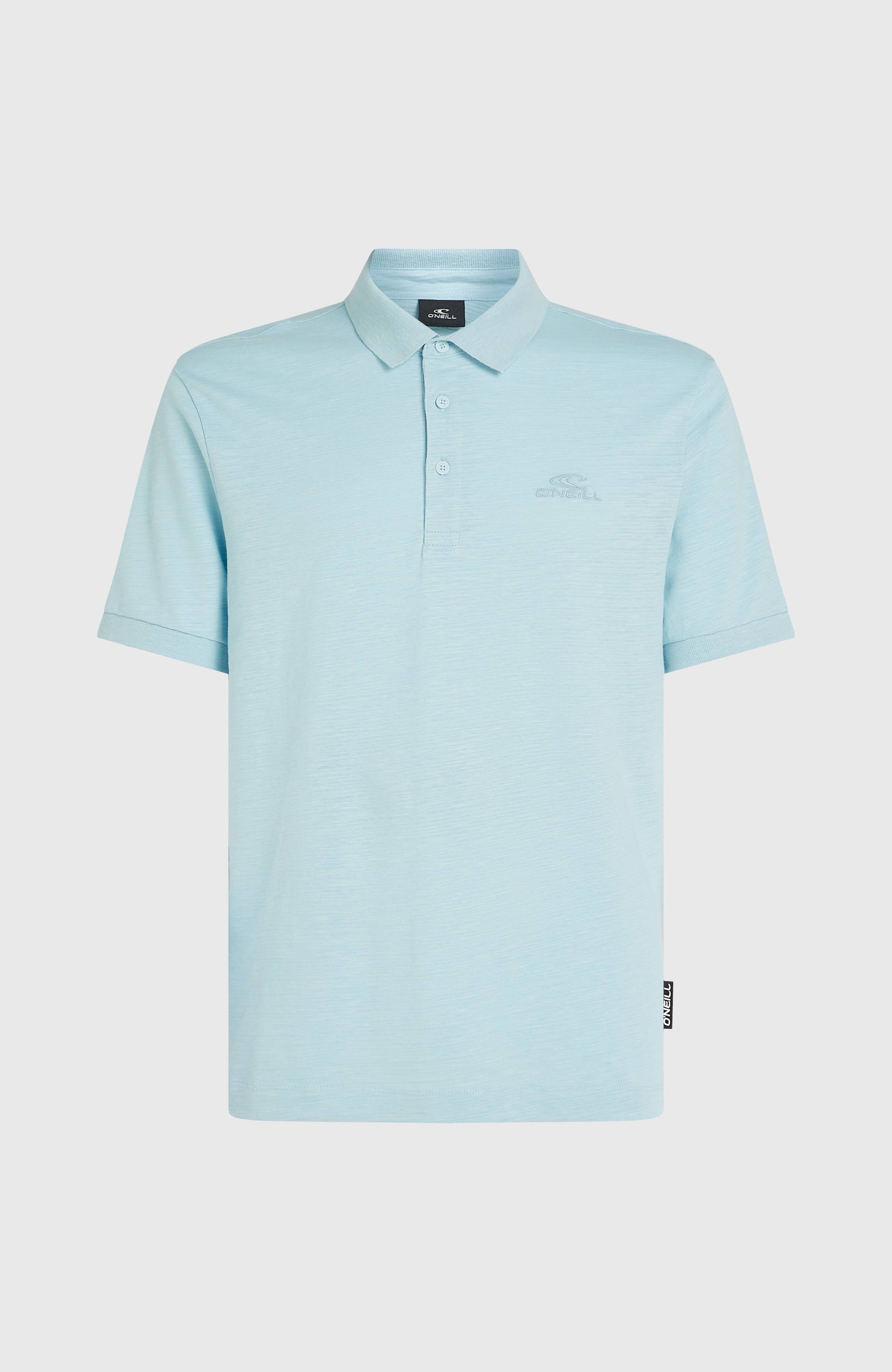 Slub Small Logo Polo Men Morning Glory