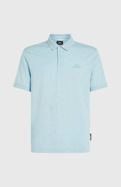 Slub Small Logo Polo Men Morning Glory