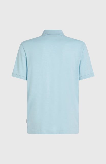 Slub Small Logo Polo Men Morning Glory