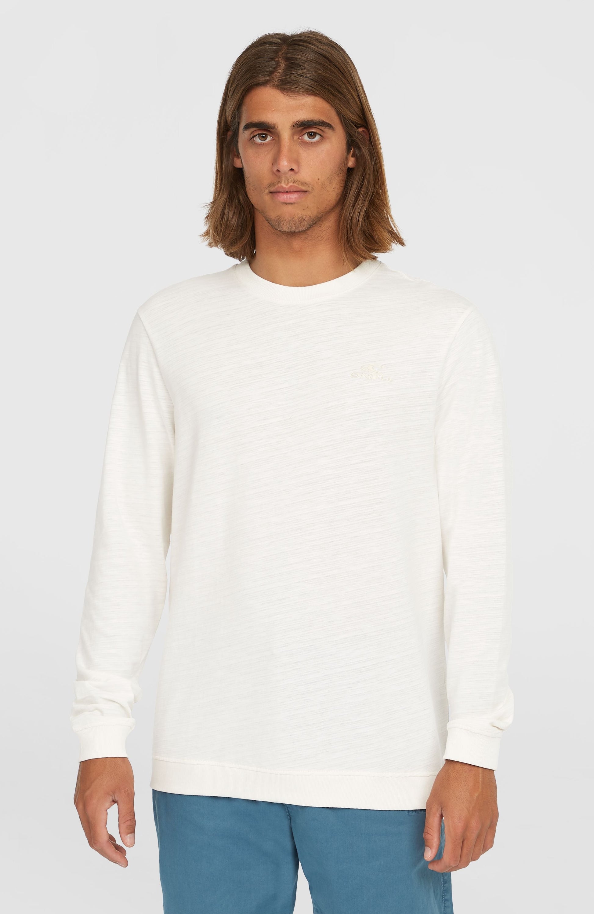 O'Neill Slub Long-Sleeve T-Shirt Men Snow White