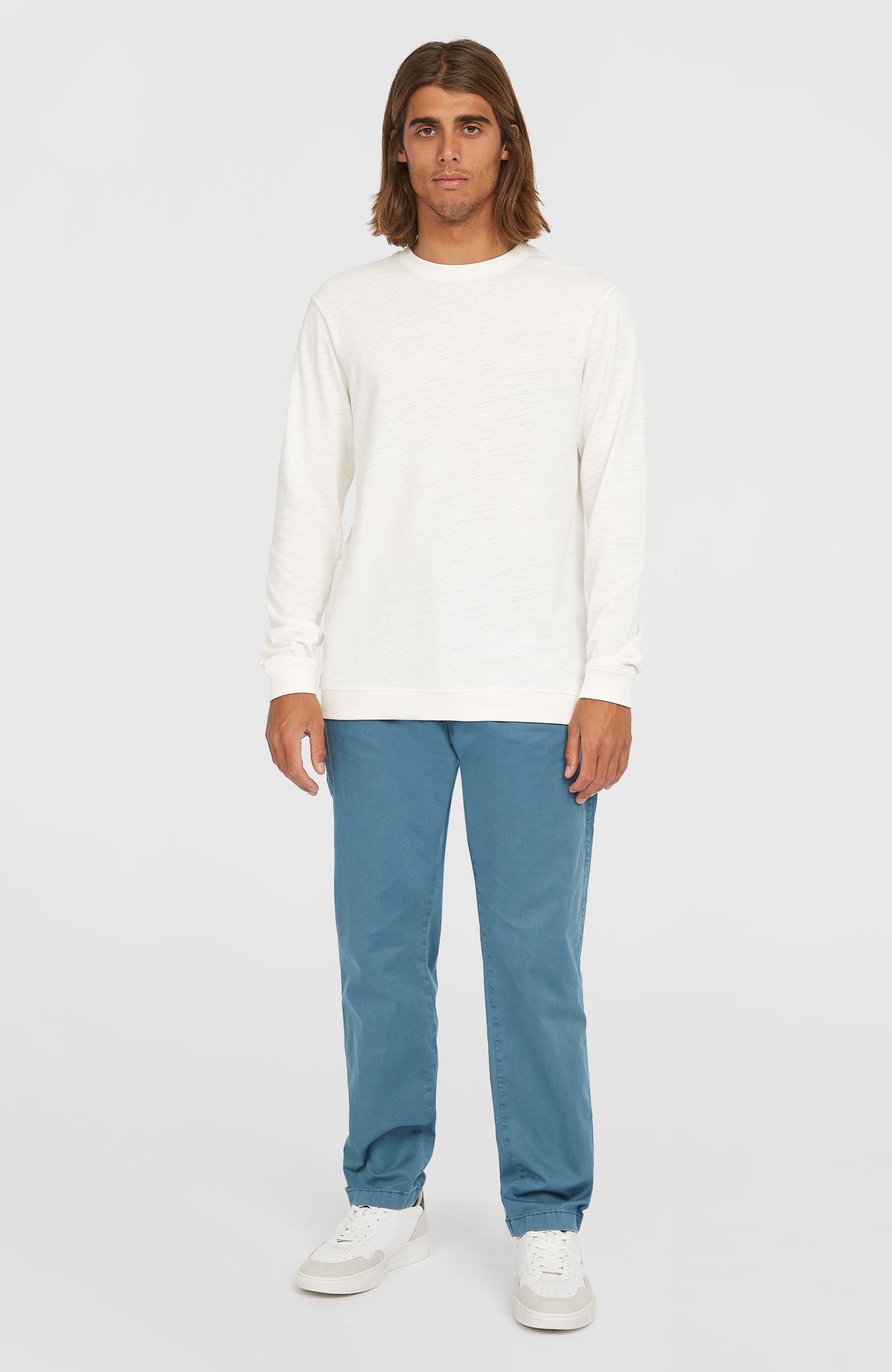 O'Neill Slub Long-Sleeve T-Shirt Men Snow White