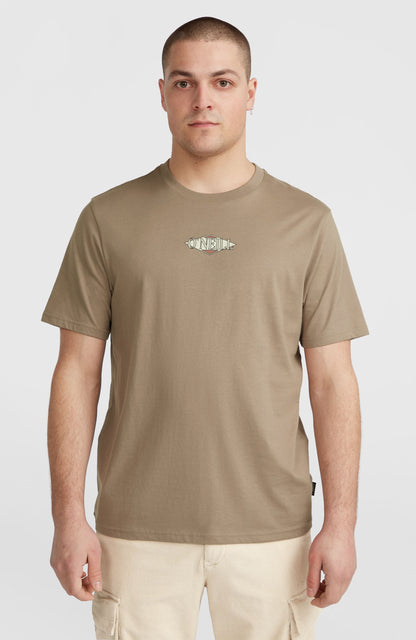 Back Print T-Shirt Men Concrete