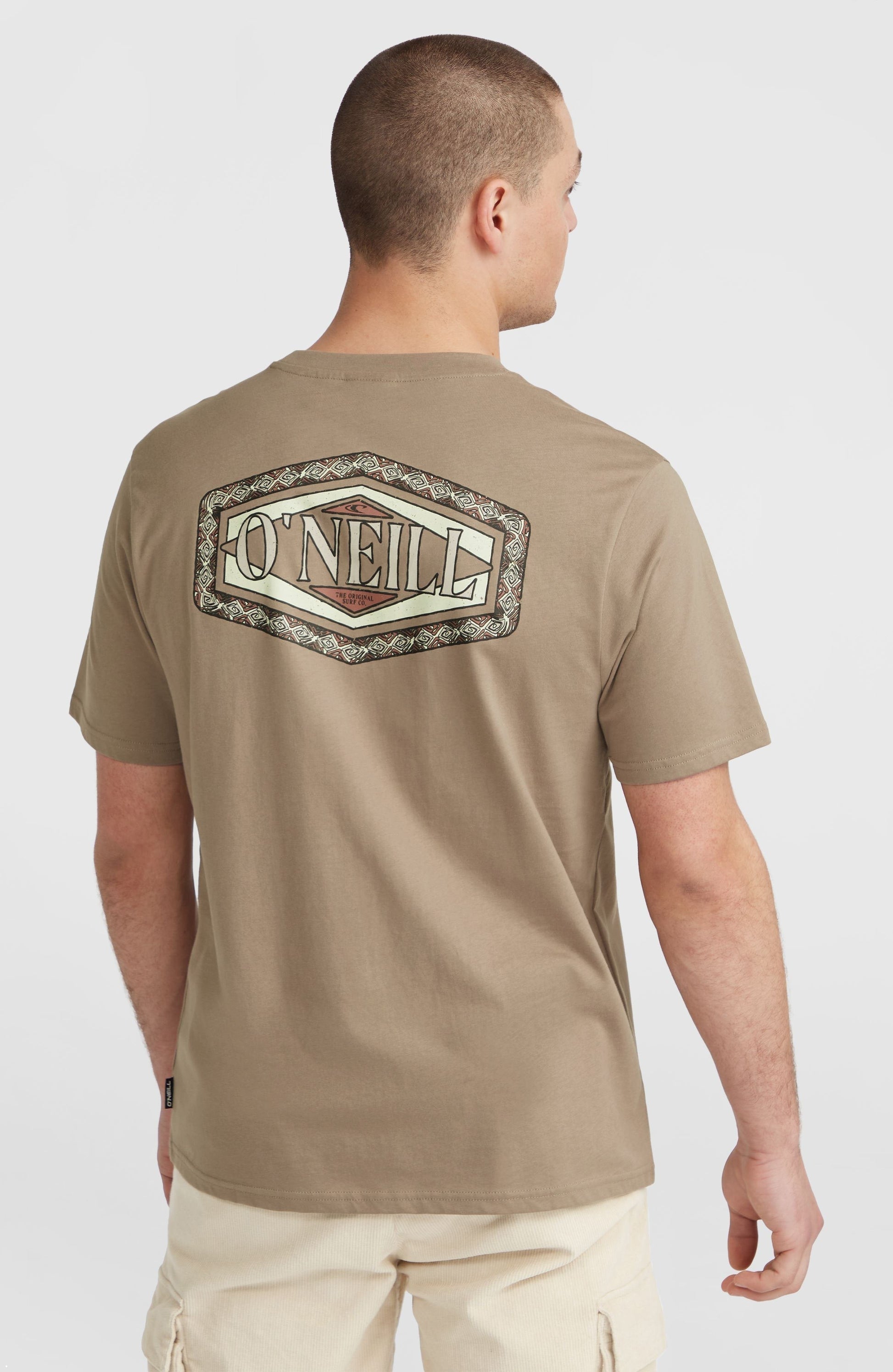 Back Print T-Shirt Men Concrete