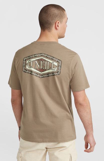Back Print T-Shirt Men Concrete