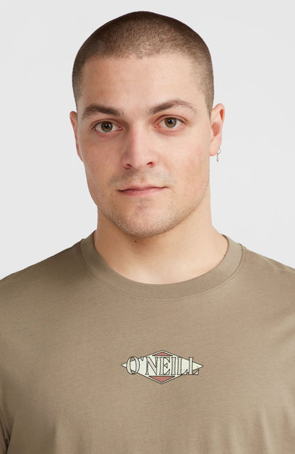 Back Print T-Shirt Men Concrete