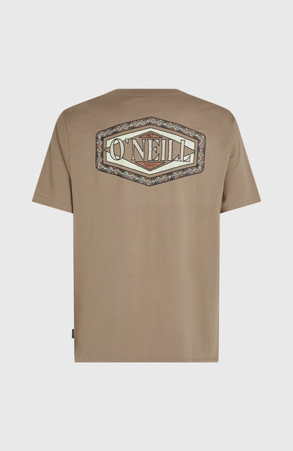 Back Print T-Shirt Men Concrete