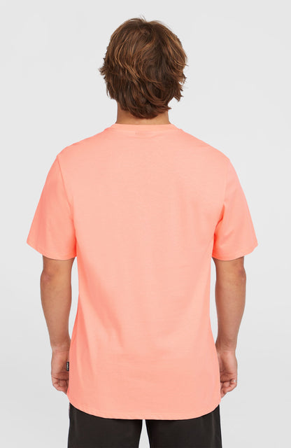 Logo T-Shirt Men Coral Pop