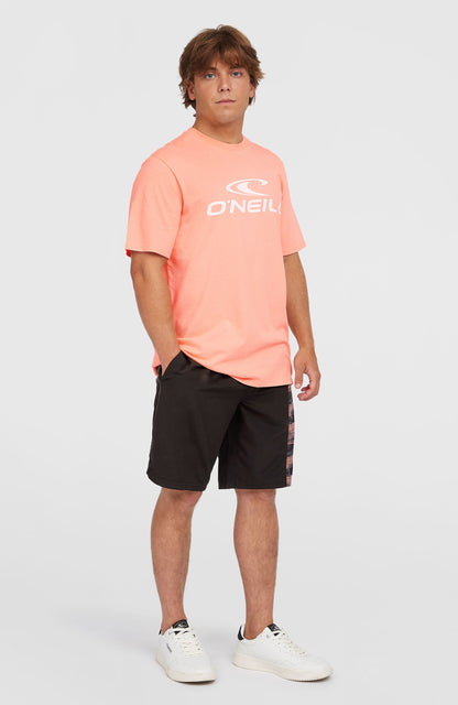 Logo T-Shirt Men Coral Pop