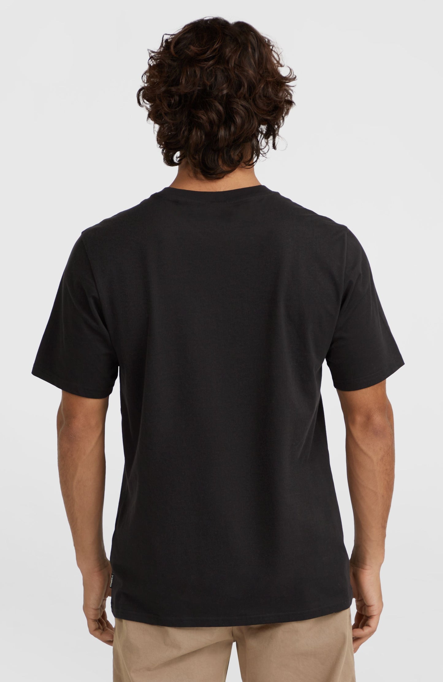 Small Chest Print T-Shirt Men Black Out