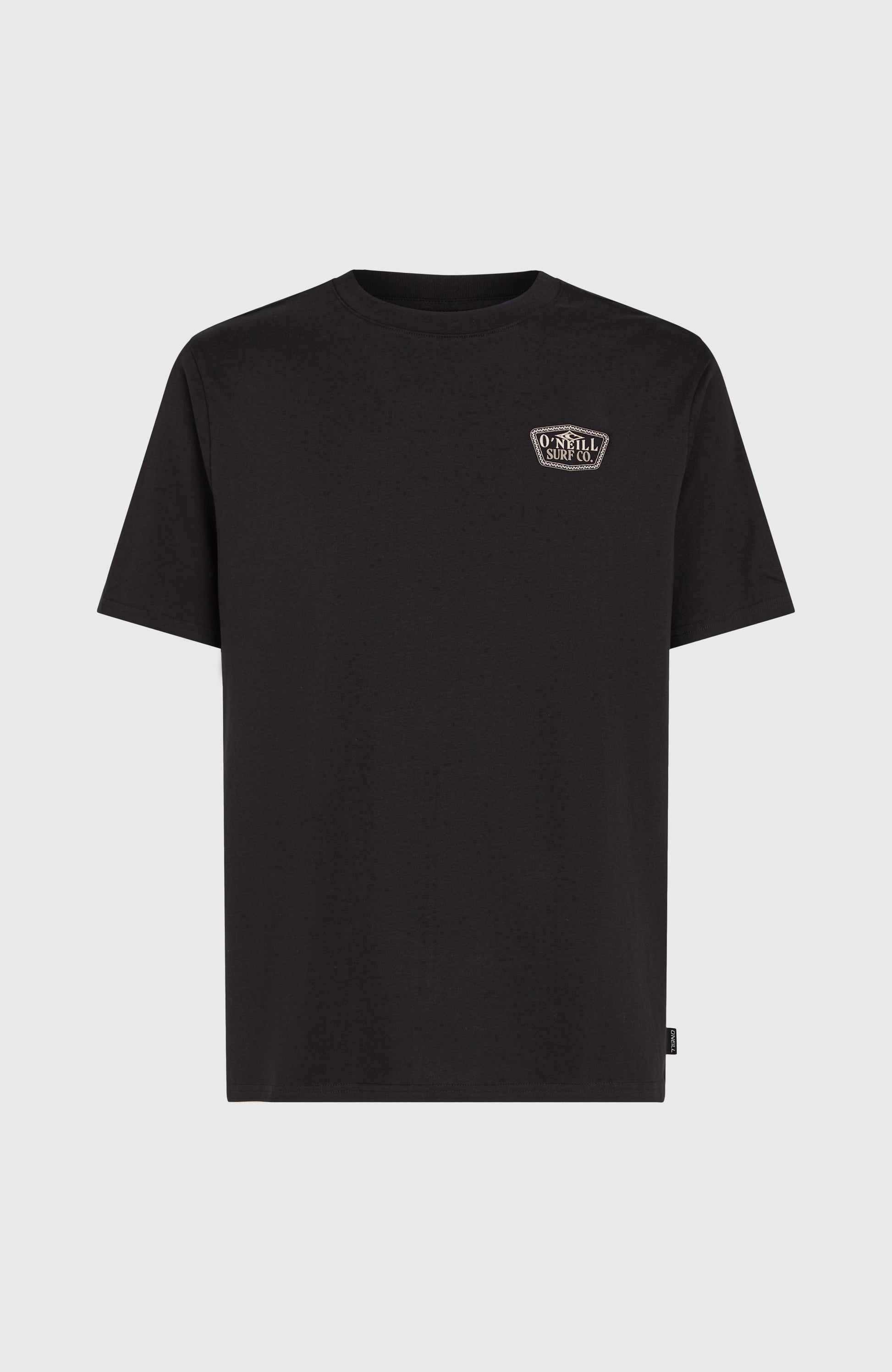 Small Chest Print T-Shirt Men Black Out