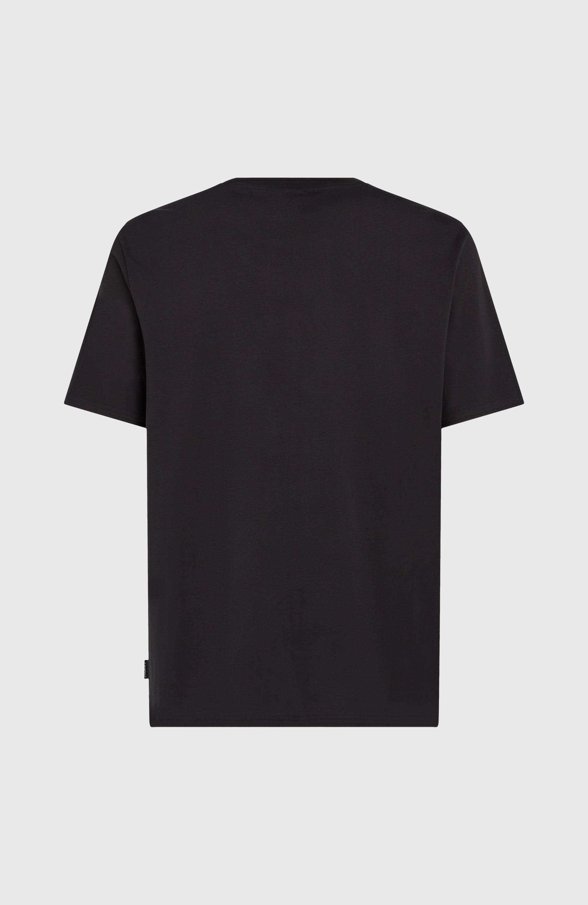 Small Chest Print T-Shirt Men Black Out