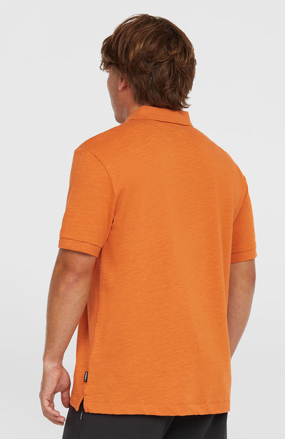 Slub Small Logo Polo Men Cinnamon Stick