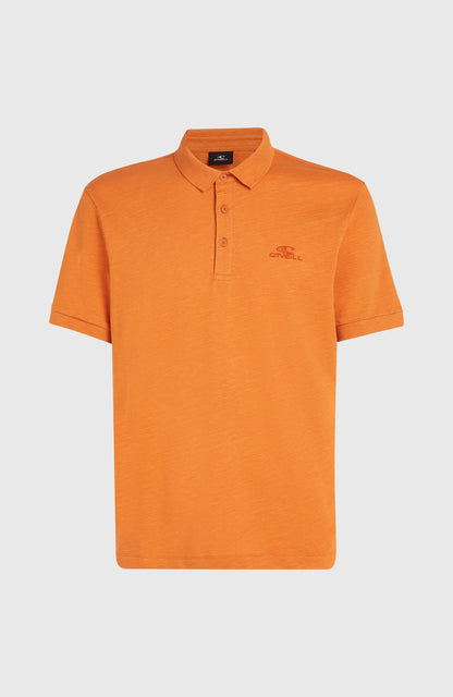 Slub Small Logo Polo Men Cinnamon Stick