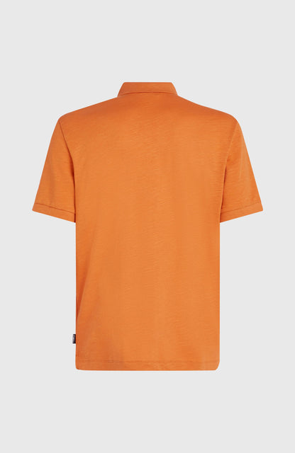 Slub Small Logo Polo Men Cinnamon Stick