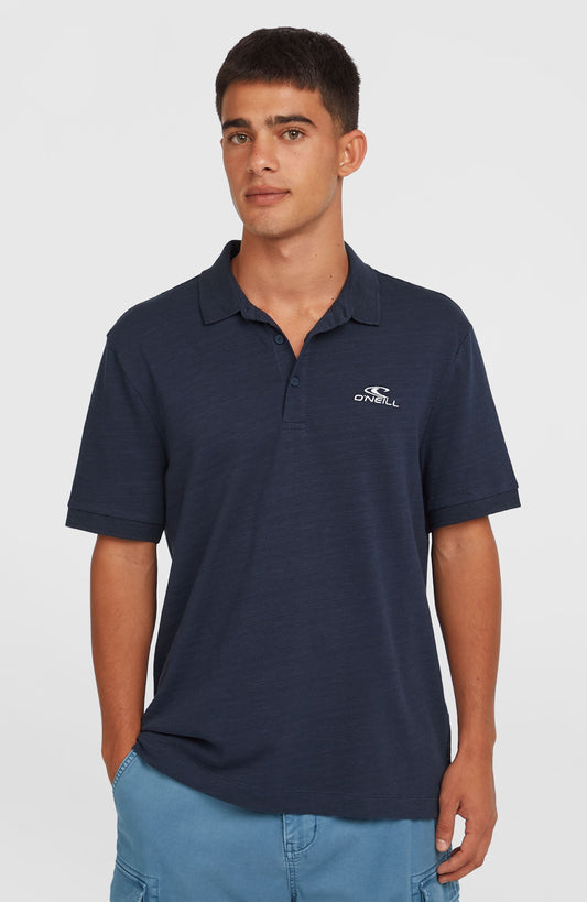 Slub Small Logo Polo Men Ink Blue