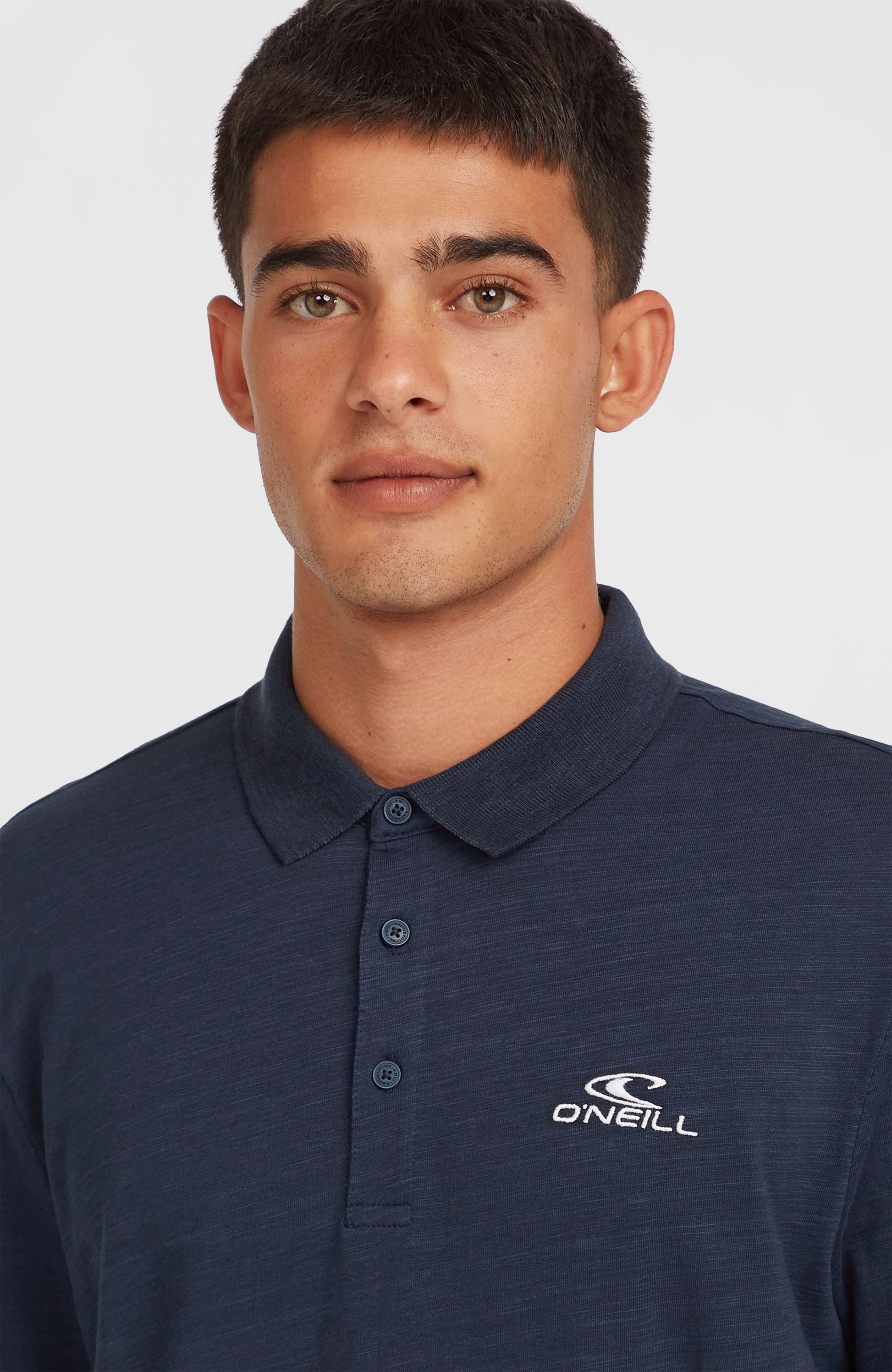 Slub Small Logo Polo Men Ink Blue