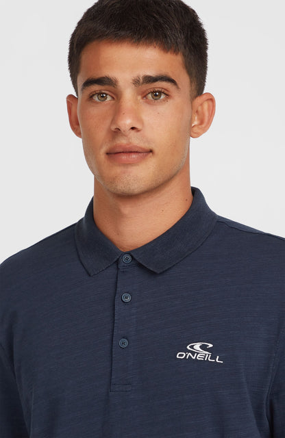 Slub Small Logo Polo Men Ink Blue