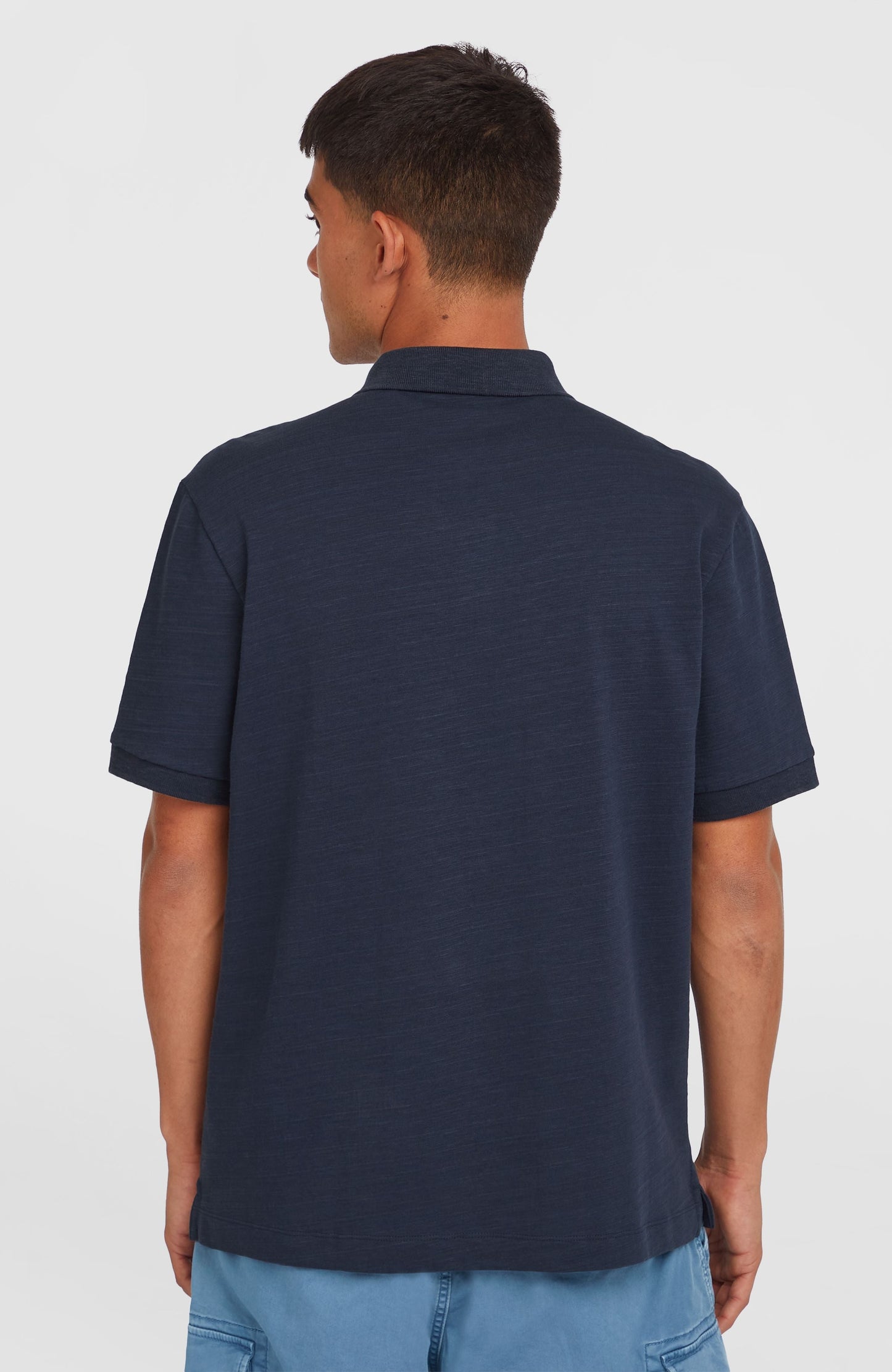 Slub Small Logo Polo Men Ink Blue