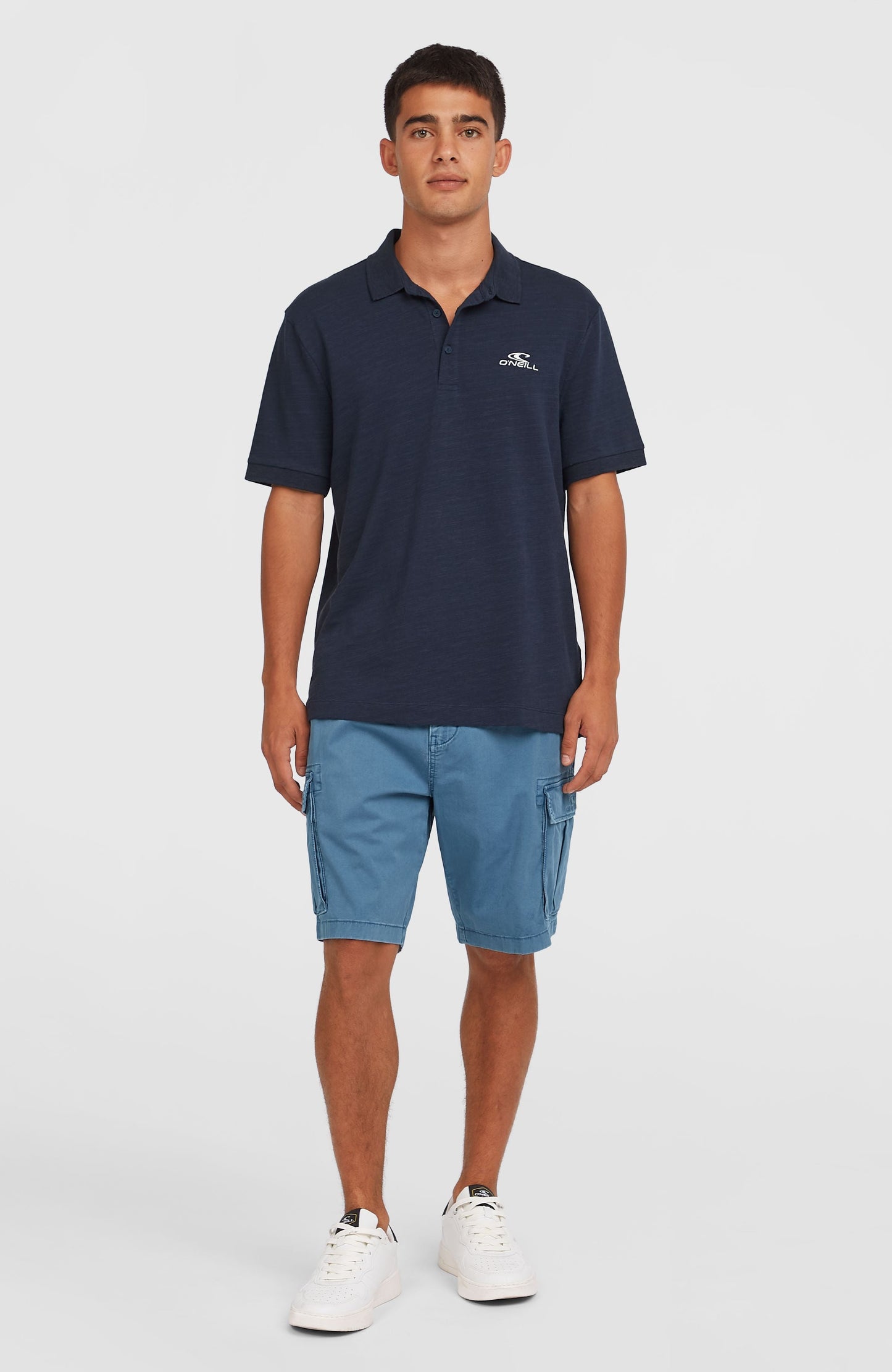 Slub Small Logo Polo Men Ink Blue