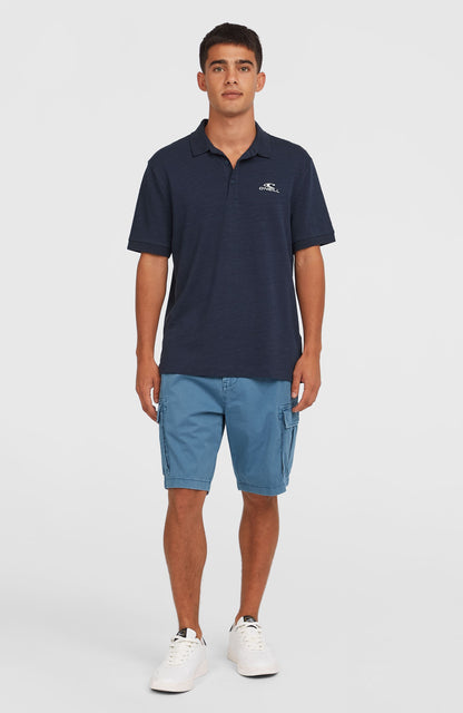 Slub Small Logo Polo Men Ink Blue