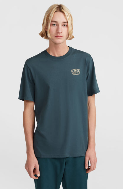 Small Chest Print T-Shirt Men Alma Steel