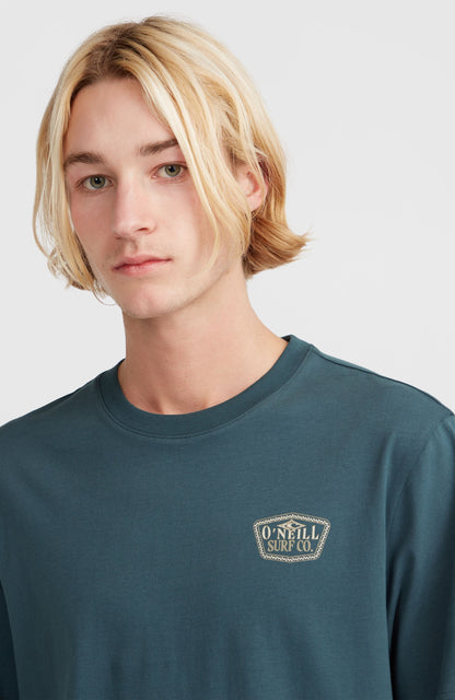 Small Chest Print T-Shirt Men Alma Steel